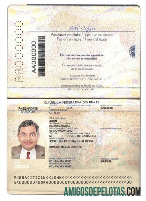 Passaporte Brasil Versão 2 (2019 Presente) amostra